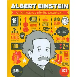 Albert Einstein (Grafiklerle Büyük Yaşamlar) Ciltli Sert Kapak - Mor Elma