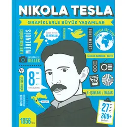 Nikola Tesla (Grafiklerle Büyük Yaşamlar) Ciltli Sert Kapak - Mor Elma