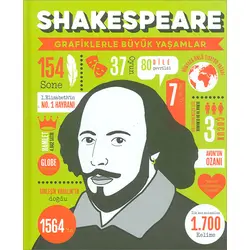 Shakespeare (Grafiklerle Büyük Yaşamlar) Ciltli Sert Kapak - Mor Elma