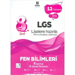 8.Sınıf LGS Fen Bilimleri 12 Deneme Başka Yayıncılık