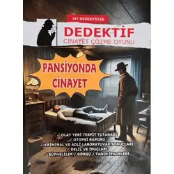 Dedektiflik Cinayet Çözme Oyunu - Pansiyonda Cinayet - MT Dedektif Yayınları
