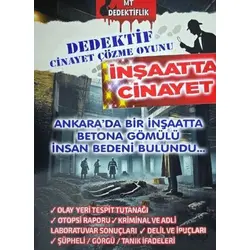 Dedektiflik Cinayet Çözme Oyunu - İnşaatta Cinayet - MT Dedektif Yayınları