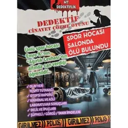 Dedektiflik Cinayet Çözme Oyunu - Spor Hocası Salonda Ölü Bulundu - MT Dedektif Yayınları