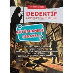 Dedektiflik Cinayet Çözme Oyunu - Kütüphanede Cinayet - MT Dedektif Yayınları