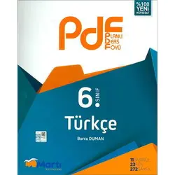 Martı Okul 6.Sınıf Türkçe PDF Planlı Ders Föyü