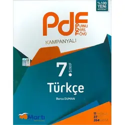 Martı Kampanyalı 7.Sınıf Türkçe PDF Planlı Ders Föyü