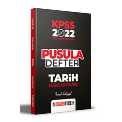 Doğru Tercih 2022 KPSS Tarih Pusula Defter Ders Notları