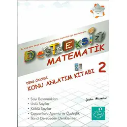 Kartezyen Desteksiz Matematik 2 Ders Öncesi Konu Anlatım Kitabı