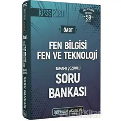2020 KPSS ÖABT Fen Bilgisi Fen ve Teknoloji Tamamı Çözümlü Soru Bankası Seti