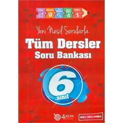 4 Adım 6.Sınıf Tüm Dersler Soru Bankası