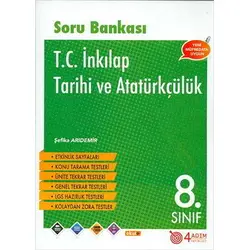 4 Adım 8.Sınıf T.C. İnkılap Tarihi ve Atatürkçülük Soru Bankası