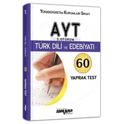 AYT Türk Dili ve Edebiyatı 60 Yaprak Test Ankara Yayıncılık