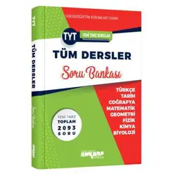 2022 TYT Tüm Dersler Soru Bankası Ankara Yayıncılık