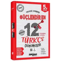 5. Sınıf Türkçe Güçlendiren 12 Deneme ?Ankara Yayıncılık