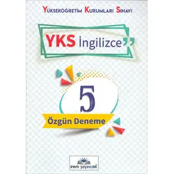 YKS İngilizce 5 Özgün Deneme İrem Yayıncılık