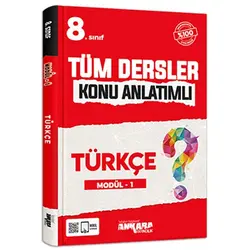 8. Sınıf Tüm Dersler Konu Anlatımlı Türkçe Modül -1 Ankara Yayıncılık
