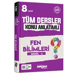 8. Sınıf Tüm Dersler Konu Anlatımlı Fen Bilimleri Modül -3 Ankara Yayıncılık