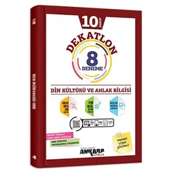 10. Sınıf Din Kültürü ve Ahlak Bilgisi Dekatlon 8 Deneme Ankara Yayıncılık
