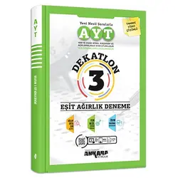 AYT Eşit Ağırlık Dekatlon 3 Deneme Ankara Yayıncılık