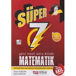 7.Sınıf Matematik Süper Yeni Nesil Soru Kitabı Nitelik Yayınları