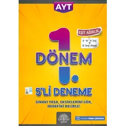 AYT Eşit Ağırlık 1.Dönem 5li Deneme Tammat Yayıncılık