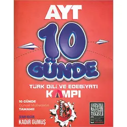 AYT Türk Dili ve Edebiyatı 10 Günde Kamp Defteri Benim Hocam Yayınları