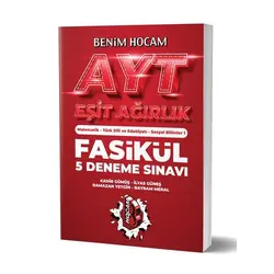 Benim Hocam AYT Eşit Ağırlık 5 Fasikül Deneme Sınavı