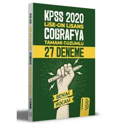 Benim Hocam 2021 KPSS Lise Ön Lisans Coğrafya Çözümlü 27 Deneme