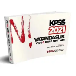 Benim Hocam 2021 KPSS Vatandaşlık Video Ders Notları