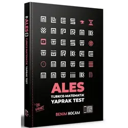 Benim Hocam 2021 ALES Çek Kopart Yaprak Test