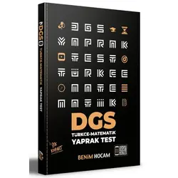 Benim Hocam 2021 DGS Çek Kopart Yaprak Test
