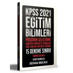 Benim Hocam 2021 KPSS Program Geliştirme - ÖYT - Sınıf Yönetimi - Materyal Tasarımı Çözümlü 15