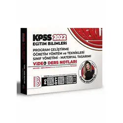 Benim Hocam 2022 KPSS Eğitim Bilimleri Program Geliştirme Öğretim Yöntem Video Ders Notları