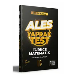 Benim Hocam 2022 ALES Türkçe - Matematik Yaprak Test