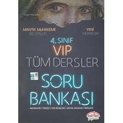 4. Sınıf VIP Tüm Dersler Soru Bankası Test Kitabı Editör Yayınları