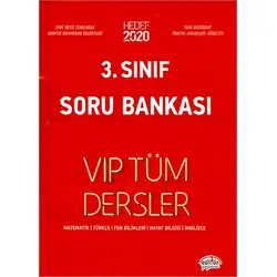 Editör 3.Sınıf Vip Tüm Dersler Soru Bankası Hedef 2020