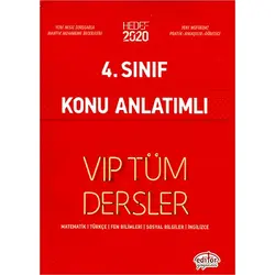 Editör 4.Sınıf Vip Tüm Dersler Konu Anlatımlı Hedef 2020