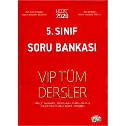 Editör 5.Sınıf Vip Tüm Dersler Soru Bankası Hedef 2020