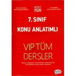 Editör 7.Sınıf Vip Tüm Dersler Konu Anlatımlı Hedef 2020