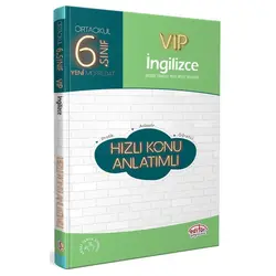 Editör 6.Sınıf VIP İngilizce Hızlı Konu Anlatımlı