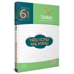 Editör 6.Sınıf VIP Türkçe Hızlı Konu Anlatımlı