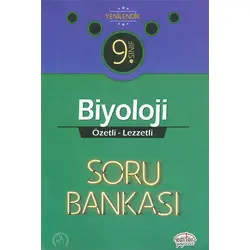 Editör 9. Sınıf VIP Biyoloji Özetli Lezzetli Soru Bankası