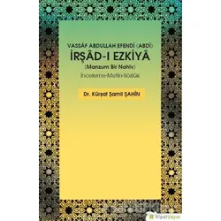 Vassaf Abdullah Efendi Abdi İrşad-ı Ezkiya - Manzum Bir Nahiv