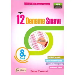 Palme 8.Sınıf Çek Kopar 12 Deneme Sınavı