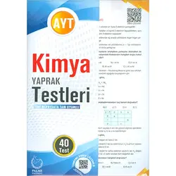 Palme AYT Kimya Yaprak Testleri