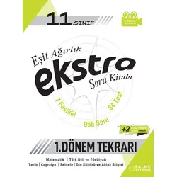 Palme 11. Sınıf Eşit Ağırlık 1. Dönem Tekrarı Ekstra Soru Kitabı