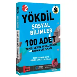 Yargı YÖKDİL Sosyal Bilimler 100 Adet Temel Seviye Renkli Çeviri Okuma Çalışması