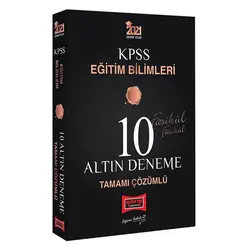 Yargı 2021 KPSS Eğitim Bilimleri Çözümlü Altın 10 Fasikül Deneme