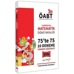 Yargı 2021 ÖABT İlköğretim Matematik Öğretmenliği 75’te 75 Tamamı Çözümlü 10 Deneme Sınavı
