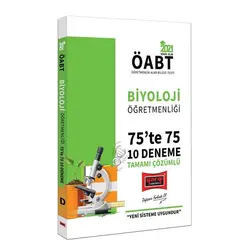 Yargı 2021 ÖABT Biyoloji Öğretmenliği 75te 75 Çözümlü 10 Deneme Sınavı